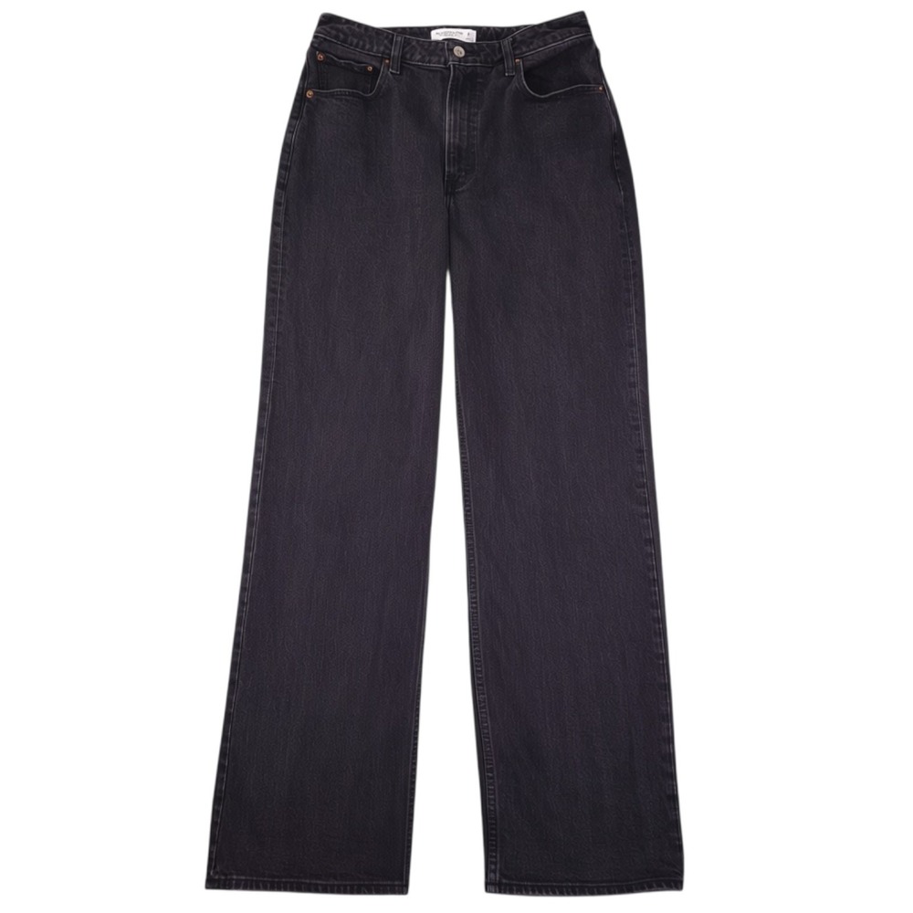 Abercrombie & Fitch Jean Women 30 10 Long Black Curve Love 90s Relaxed High Rise